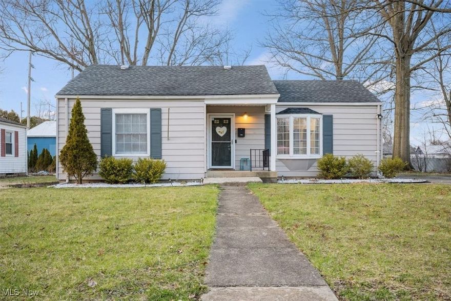 This cozy 3-bedroom, 1-bath home blends comfort, character, and natural light. Each bedroom features large windows that fill the space with sunshine, creating a bright and welcoming atmosphere throughout.

The kitchen is a true highlight, showcasing a beautiful bay window with a built-in window seat—perfect for morning coffee, reading, or simply enjoying views of the backyard. Step outside to a spacious backyard ideal for gardening, entertaining, or relaxing in a private outdoor setting.

Additional features include a one-car garage, a small but charming front porch for enjoying quiet evenings, and a thoughtfully designed layout that makes the home feel both functional and inviting. Conveniently located near Oberlin College, parks, shops, and local dining, this home offers the perfect balance of neighborhood charm and everyday convenience. Agent owned.