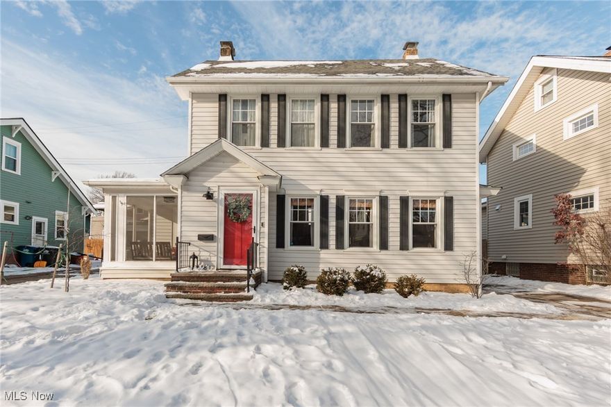 Located on one of Lakewood’s most sought-after streets, this charming 4-bedroom colonial is just steps from parks, schools, shopping, and some of the area’s best restaurants. Natural wood floors flow throughout the home, highlighting its timeless character and warmth.
The home features a galley-style kitchen that opens to a dedicated dining room, creating a comfortable and functional space for everyday meals and entertaining. A spacious family room with a fireplace serves as the heart of the home and leads directly into the sun-filled 4-season room and screened-in side porch, offering multiple inviting spaces to relax and enjoy the outdoors year-round.

Upstairs, you’ll find three nicely sized bedrooms along with a full, updated bathroom featuring a jetted tub. The fourth bedroom is located on the third-floor attic level, providing a private retreat ideal for guests, an office, or flexible living space.

The lower level adds even more versatility with a recreation area, a full finished bathroom, and a convenient laundry room, perfect for guests, hobbies, or additional living space.

Outside, the home offers a private, enclosed courtyard-style yard, creating a peaceful and secluded outdoor oasis—perfect for entertaining, gardening, or simply unwinding.

With classic architectural details, flexible living spaces, and an unbeatable location, this Lakewood home blends charm, comfort, and privacy in one special setting. Make your appointment today!!