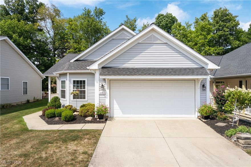 Welcome to this beautiful 55+ gated community, Greenbriar at River Valley! Move in & enjoy this easy maintained desirable detached ranch home backing up to a private wooded ravine.The entry is inviting and opens to the spacious living & dining room complete with gorgeous hardwood flooring. The large eat in kitchen is perfect for those who love to cook. There's plenty of cabinets & lots of prep space along w a nice sized pantry & upgraded quartz countertops. The cozy dinette w bay window is perfect for casual dining while offering an abundance of natural light. The back sunroom and patio offers a peaceful retreat with beautiful views of nature. Your oversized master suite complete w nicely appointed private bath with quartz  countertops, large walk in closet & bonus closet for extra storage. There is an ample sized guest rm, full bath, & a 1st floor laundry that complete the main level. Highlights; Nature Stone floor in sunroom and garage, windows upgraded, sprinkler system installed 2017, pull out kitchen cabinets, leaf filter on all gutters, roof replaced in 2020, lawn fertilization contract paid through end of 2024.  Enjoy Greenbriar amenities: Club house, pool, tennis/pickle ball courts, bocce ball court and more! Feel like you're on vacation all year round. Call to schedule your private showing.