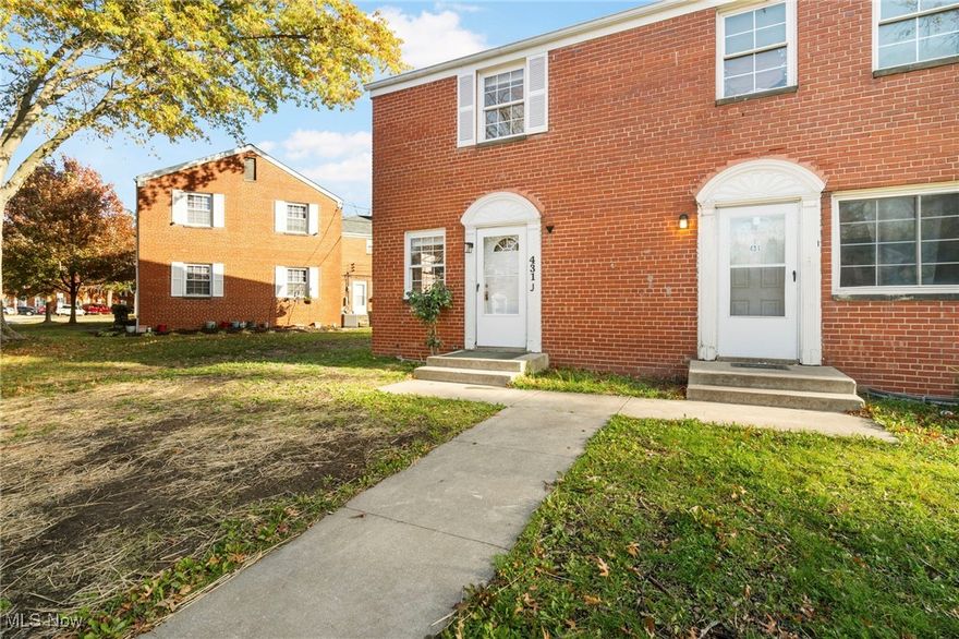 Welcome to this beautifully remodeled (2020) end-unit townhome, combining modern touches with cozy charm! This two-bedroom, one-bath home boasts private front and back entries, offering a sense of privacy and convenience. Step inside to a bright and open main floor, featuring a spacious living room, dining area, and a fully updated kitchen. Upstairs, you'll find a full bath and two comfortable bedrooms, each offering a quiet retreat. The home also includes a full unfinished basement, ideal for storage or future customization, and an assigned parking space just steps away. Move-in ready and waiting for you to make it your own!