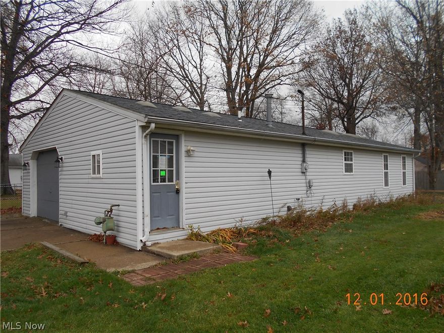 Investment opportunity awaits for this 3 bedroom 1 bath ranch style home with 1,108 square feet of living space with a 1 car attached garage. This home has been freshly painted on the interior and new carpeting installed. This home just needs your finishing touches.  Great opportunity for the investor or owner occupant purchaser.  The seller makes no representations or warranties about the condition of this home and will be sold in as is condition.  The seller will not review any offers until property has been listed on the market for at least 5 days.