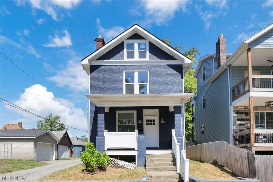 Welcome home to this open concept 3bd/2.5ba with a 1 car garage. This home features new flooring throughout, new paint, and new upgrades to make this the perfect home for any owner. Upstairs laundry and half bath make for convenience. The basement is large for storage and features a small fenced in backyard. The larger front porch is great for morning/evening relaxing. Newer siding, roof, and windows. This home is technically a freestanding condo for shared water line purposes with the house located behind the garage. Don't miss out today! Schedule showing on ShowingTime.