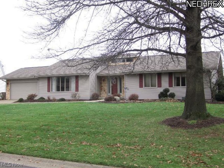 Beautiful Ranch Style Home. Close to Triway High School. Wonderful floor plan features center entry foyer, formal living room, new kitchen w/granite counter tops,family room w/cathedral ceilings and fireplace.Master suite w/vaulted ceilings and full bath.First floor laundry. All appliances included. Move in condition. An attractive updated ranch with 2122 finished sq ft on main level. Full basement 18'x18' deck with access from family room. Generator system for any power outages.