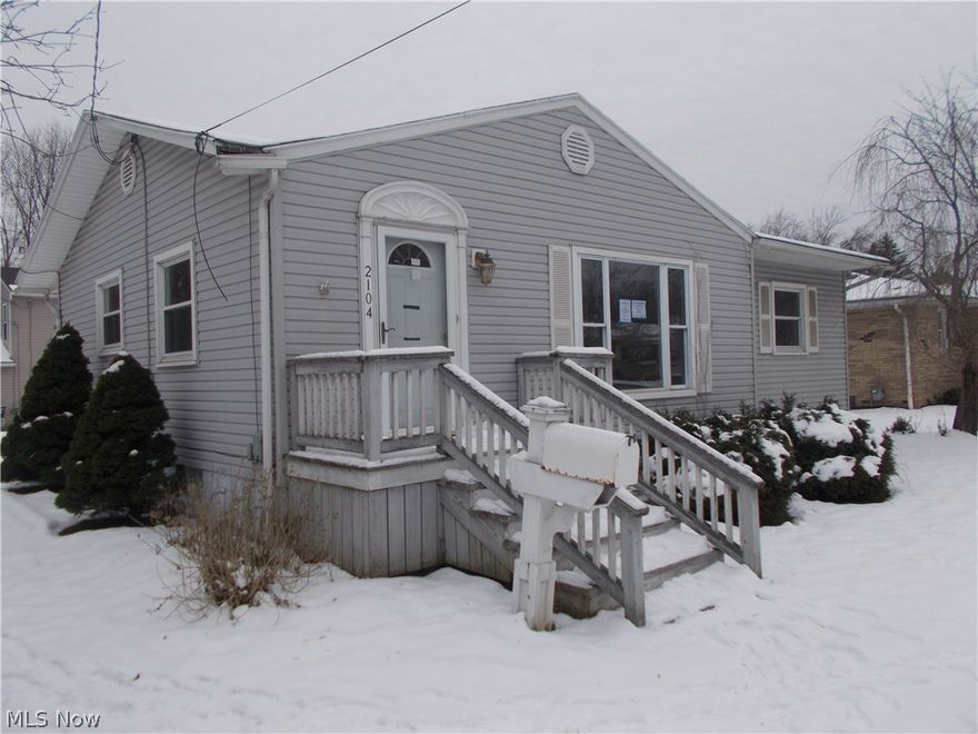 Tired of climbing steps?  This 3 Bedroom Ranch is calling you home!  Gleaming Hardwood floors in two of the three spacious Bedrooms.  Clean, efficient gas heat and vinyl windows for cozy winters and low utility bills!  Two car garage and a full basement for loads of storage.  Large rear deck situated on the end of the street for privacy and peace.  This HUD owned home is easy to see and easy to buy!  Call your favorite Realtor and ask to see it today!
