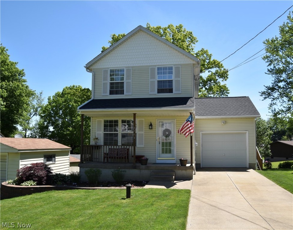 Location! Location! Location! Located just minutes away from Firestone Country Club and walking distance to Firestone Metro Park. This wonderful 3 bedroom colonial in Coventry was built in 2001 and is located on a nice quiet street in Portage Lakes. The first floor features a spacious living room which is big enough for a large sectional couch. The dining area opens up onto a nice deck overlooking the private backyard, this is a perfect spot for outdoor entertaining, or simply sitting in your favorite chair and enjoying your morning coffee. They kitchen has contemporary gray cabinetry, a wonderful glass backsplash and white quartz countertops, providing ample counter space to cook. A remodeled half bath is conveniently located on the first floor for guests. 3 bedrooms, (1 bedroom is currently being used as a upstairs laundry but can be removed) and a full bath complete the second floor. The walkout lower level allows access to the patio and features a family room, a full kitchen with