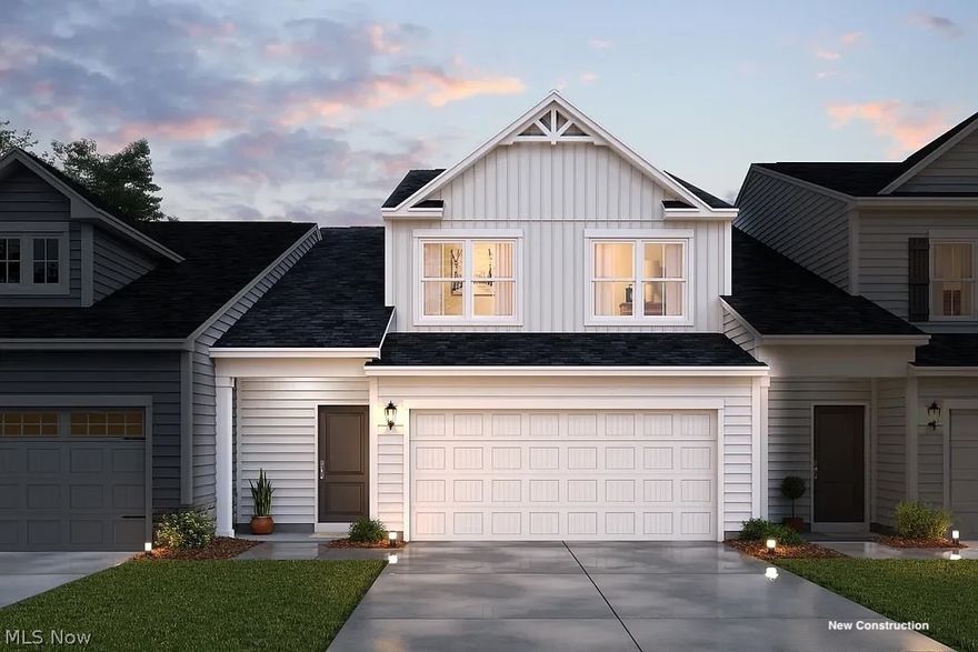 This beautiful townhome is located in Green, Ohio. You can access i-77 in just a few minutes. Very close to shopping and all the restaurants that Green has to offer. Forest lakes has a pavilion with open space for gatherings. There is a walking trail behind the homes. This Daytona floor plan has four bedrooms and two and a half baths with a loft. We added a concrete patio to enjoy the spring and summer days. This home just started construction and will be completed in late September. Photos are illustration purposes. They're only seven townhomes remaining and we are selling out quickly. Ask about our incentives!