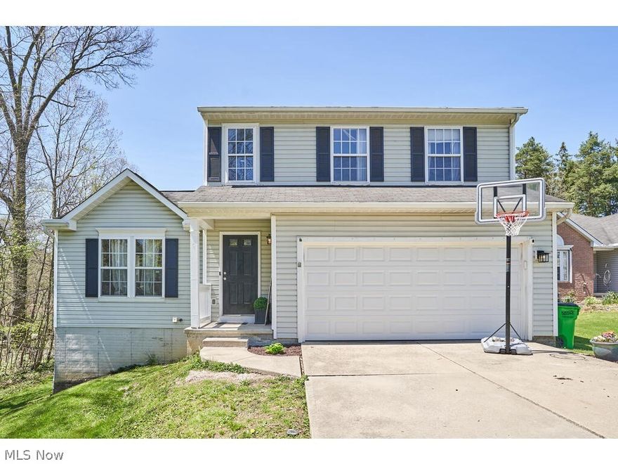 Welcome to Eagle Ave in Stow! This colonial home has three bedrooms and two and a half restrooms. The beautiful vaulted ceiling in the living room makes the home feel very open and inviting. Off the living room there is a delightful eat in kitchen that has access to a deck that overlooks the fully fenced in back yard. This home offers many great features such as a main floor laundry room and half bathroom! The upstairs is fully equipped with a master bedroom/bathroom, two additional bedrooms and a full bathroom. Heading down to the lower level you will find the basement is partially finished with carpet and has a walkout to the lower level patio. Schedule your showing today!