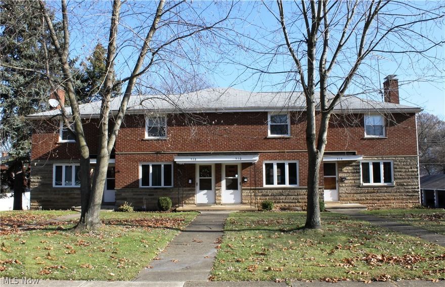 Nice, all brick four unit apartment building located in Canton Township.  Each unit features 2 bedrooms, 1 bath, large living room, dining room, kitchen with door to small deck & replacement windows throughout. There are separate, walk out basements with each unit. The five car garage is accessed by driveway shared with neighboring apartment building. The two end units include central air conditioning & fireplaces. Middle two units do not have central air or fireplaces. Owner pays sewer & water, tenants pay gas, electric & trash. Leases are currently month to month. Rent is lower for unit #514 because tenant is owner's relative. Call to view!