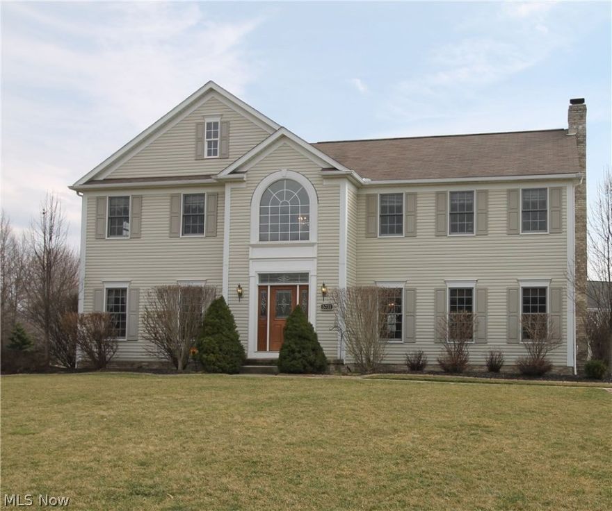 Magnificent Colonial in desirable swim/tennis community with direct access to bike trails. Grand 2 story foyer; split staircase and hardwood floors greet you as you enter this beautiful front entry way with an open concept that flows throughout; Front door and surround sound installed in 2013. The spacious kitchen awaits you with a center island; stainless steel appliances and a large pantry for all your cooking needs. The large family room boasts a gas-burning fireplace, newer carpet, crown molding and recessed lighting in 2010; off the family room is an office with pocket doors. Upstairs master suite complete with vaulted ceiling and a walk in closet off the master bath and three additional bedrooms all of which have ceiling fans complete the upstairs. Spectacular finished basement with over 1,000 square feet (2008) is ready for entertaining, with a wet bar area, wired for surround sound and wiring for the pool table light. There is also a family media room along with a separate gym