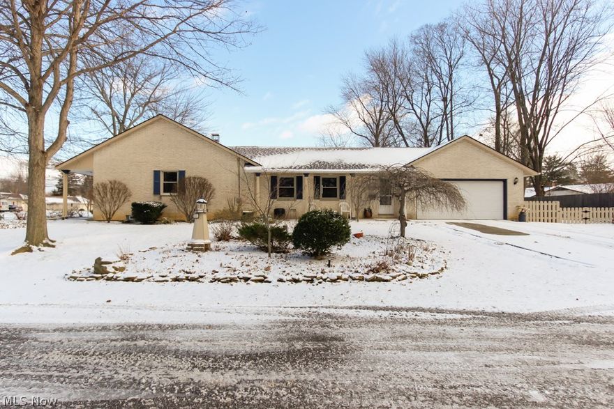 Sprawling Brick Ranch on a private, corner lot in beautiful Olmsted Falls. Room for the whole family and more. New windows with a lifetime transferable warranty installed in 2013. New hot water tank and glass block windows. Entire A/C unit is new including new duct work. Master bedroom has attached full bath. Basement Living Room complete with wet bar makes this the perfect home for entertaining. Private lot includes a beautiful perennial garden, sprinkler system and fenced-in yard. This home is truly loved and waiting for You to move right in. See it today before it is too late!