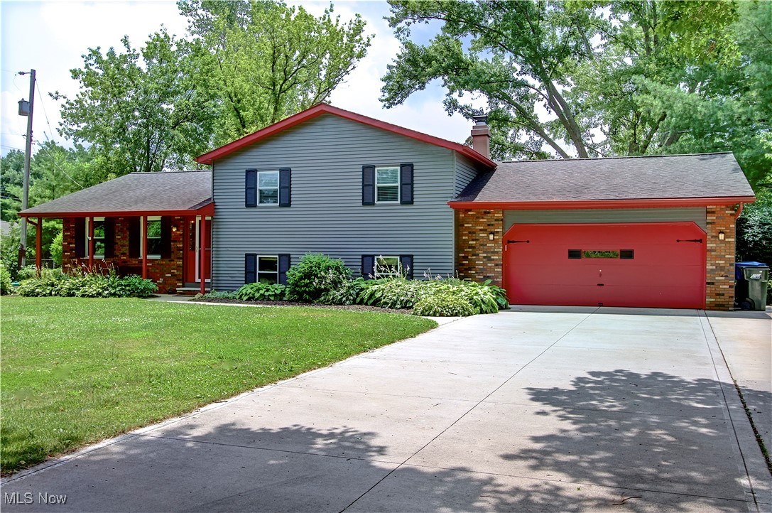 Own a spacious and versatile home in the heart of Avon! Blending the best of living the suburb life but on almost 2 acres and 5 Bedrooms. The home is nestled on a nature lover's corner with the French Creek to the East and South of the property. This home has so much to offer! The first floor boasts a Living Room and an updated eat in Kitchen with new granite counter tops and LVT. The South side of the home allows for my natural light to come in through 4 new windows. The second level offers 3 Bedrooms and full Bathroom with new toilet, counter top and double sink vanity. The lower level consists of a cozy Family Room with stone accent, wood burning fireplace. Two more Bedrooms and an updated half bath for guests or a home office! The generous Basement provides a laundry area, plenty of storage, a new furnace and hot water heater. The Basement is also home to two sump pumps (one of them with double pumps). New Septic & Sewer lines. Store all the goods in the new storage barn complete with electric and water or make it into your own workshop! Brinks Security system for your piece of mind. This home is close to Red Tail Golf Course, Avon Commons and plenty of shopping/restaurants! Avon is home to a magnificent public pool, Miller Nature Preserve, Cleveland Clinic Fitness Centers and more. Call for a private showing- you can be moved in and enjoying the rest of the Summer months in your new home!