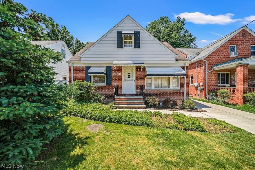 A nice aluminum / brick bungalow is waiting for you. This 3 bedroom,1 full and 1 half bath offers great value. The living room is carpeted. All Appliances including the washer and dryer will remain. The electrical has been updated, there are glass block windows and a shower in the basement. There is a shed in the backyard for extra storage. Home is close to freeways, shopping, and parks. The new school Campus is within walking distance.