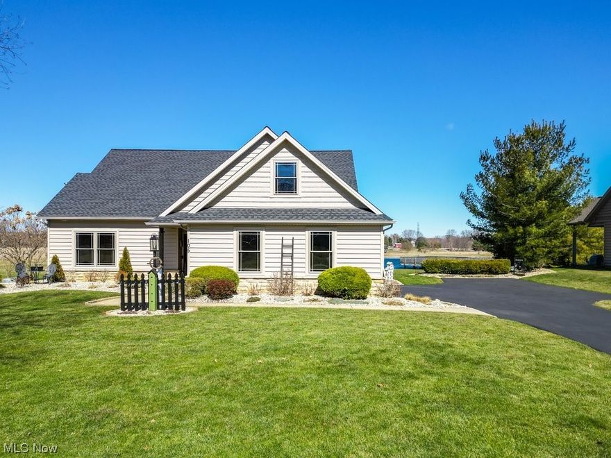 Welcome home to this beautiful recently updated 3 bedroom, 2 full bath Cape Cod located on a premium lot in the quiet Whispering Winds subdivision in Wakeman!!   2 bedrooms are located on the first floor with the 3rd located upstairs next to a loft area that is perfect for that home office or game area that overlooks the great room!  Your spacious Owner's suite has a walk-in closet and private bath while the 2nd bedroom is located next to another full bath with a  walk-in shower!  Your vaulted Living room boats a very relaxing gas fireplace and is wired for surround sound while your dining room has sliding doors that open to a covered Nature Stone patio!  Recent updates include a new roof, a freshly paved driveway, a new furnace, a/c and water heater!   New vinyl laminate floors throughout the first floor and new paint!!   All kitchen appliances stay so all you have to do is move in!!!