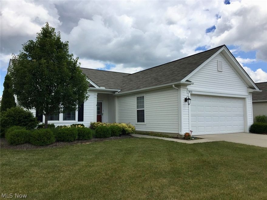 Open floor plan in this ranch style home in beautiful Del Webb's Adult Community (55+). No grass to cut, just put in your own favorite flowers. This home has a patio off sun room with an awning to relax in. Great Room has gas log fireplace for those cozy winter nights. Plenty to do in this community with an activities planner, pools, exercise room, bus trips and more. Neutral and waiting for new owner.