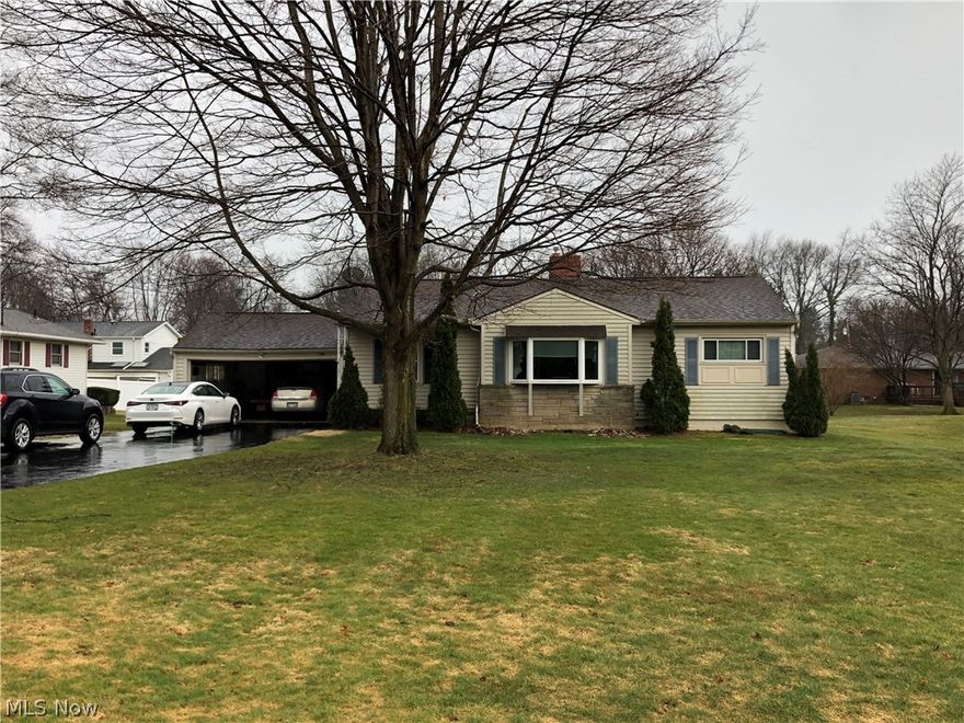 Outstanding opportunity. 3 bedroom 2 full bath ranch. Newer vinyl siding with a newer roof, windows with custom etching, furnace, central air conditioning, electrical panel, double wide driveway and more. Formal dining room with built ins. Spacious living room has wood-burning fireplace with a gas insert included. Kitchen has wonderful counter space and cabinetry and attached dinette area with access to a covered porch overlooking the beautiful backyard. Kitchen appliances stay. Finished lower level has a spacious rec room, gas stove and an additional office or bedroom with an on-suite full bath. Additional kitchen area in the basement has cabinets and counter space with an additional refrigerator. Don’t miss out.