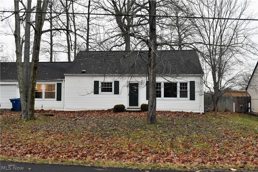 Charming bungalow home in the heart of beautiful Columbia Station.  The property features updated vinyl windows, a newer roof, refinished hardwood floors, two year old furnace and hot water tank, and large yard with extended driveway.  The kitchen is spacious and comes with newer appliances, complements of the owner.  The first floor master has French doors with a small walk-out deck.  The living room is a nice bonus space for entertaining, with attached laundry area and quick access to the back yard.  The upstairs bedroom is expansive, and its picture window frames the beauty of the backyard views.  Bring your own personal touches and style, to make this home your own.