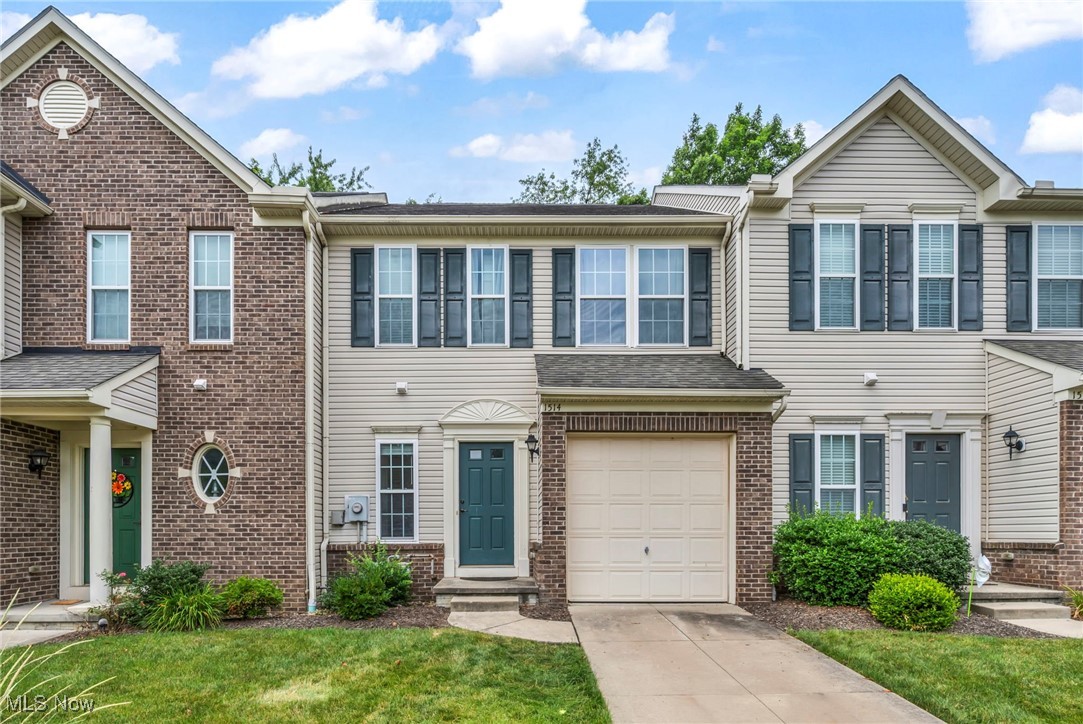 Welcome home to this desirable, low-maintenance townhouse condo in much sought after Weatherstone Village, featuring an attractive partial brick front & attached garage for convenience. Modern three-level unit offers a spacious, light-filled interior with a smart and comfortable floor plan. Main level boasts an open-concept design ideal for both everyday living and entertaining, with a charming kitchen that includes all appliances and flows seamlessly into the great room with soaring ceilings. Dramatic morning room with volume ceilings and large open arches connects the kitchen, dinette, and great room, while a raised deck off the glass-filled morning room provides peaceful views of a wooded area—an ideal spot for relaxing outdoors on this premium private lot. Magnificent walk-out lower level is mostly finished into an expansive family room, recently updated with beautiful and durable luxury vinyl tile, and includes sliding glass doors to the backyard, plumbing for a future bath, and ample storage space. Upstairs, the comfortable owner’s suite features a private bath, and two additional bedrooms provide space for family, guests, or a home office. A convenient second-floor laundry area includes a new washer and dryer for added ease. The hot water tank was updated in 2023. This well-kept home is ready for immediate occupancy—schedule your tour today and enjoy easy living in one of the area’s most sought-after communities.