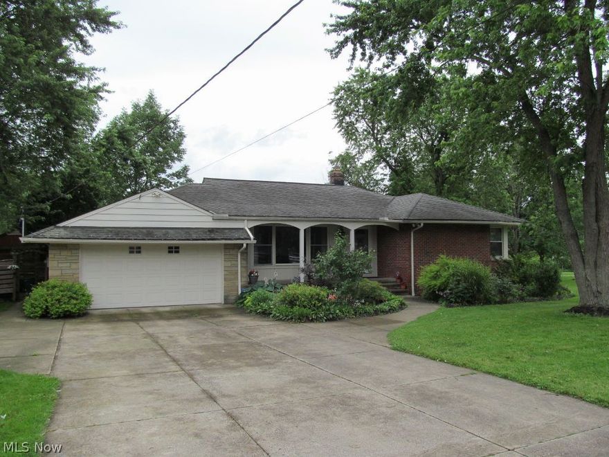 Easy to show! 3 bedroom 2.5 bath brick ranch. Updated eat in kitchen with appliances staying. Living room features beautiful refinished hardwood floors and a decorative fireplace. Owner bedroom boasts his and her closets. Updated main bath with glass block wall. Family room includes wall of windows, newer carpeting, gas log fireplace, crown molding and a door leading to a patio. Finished basement features recreation room with a wet bar, glass block windows, large laundry room, half bath and a workshop area. The previous owner of this beautiful brick ranch has replaced the roof, kitchen and bathroom flooring, garage door and opener, kitchen appliances, front door, electrical, carpeting and much much, more! Don't pass up this rare opportunity. 1 year HMS Home Warranty.