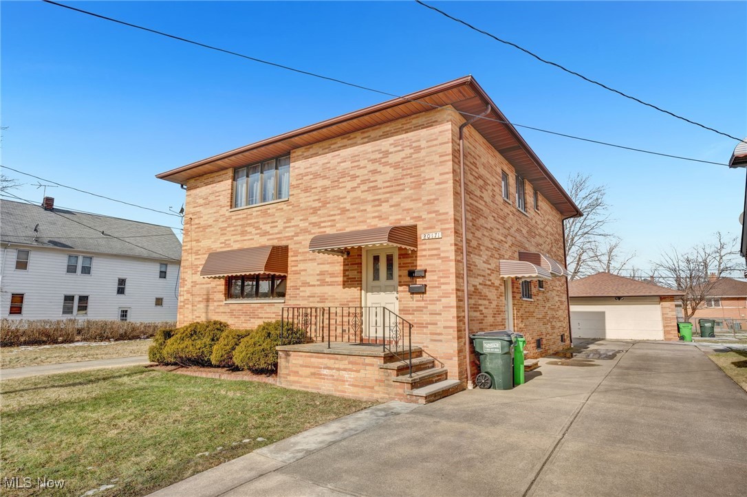 Welcome to this all brick, one owner, custom built duplex. Located in the heart of Euclid, with convenient access to Interstate 90. This is the perfect fit for an owner occupant or investor. Each floor/unit provides a spacious layout boasting a sizable living room with closets, a large eat-in kitchen, 3 full bedrooms and large full bathroom. Basement features include separate laundry/utility rooms for each unit, a common recreation room, and bonus owners storage closet. All brick exterior. Block two-car garage with additional paved parking area off the back of the property provides ample space. Fenced in back yard space! The upper unit is currently occupied on MTM basis for $1,100. Don't miss out on this fantastic opportunity and schedule your private viewing today!