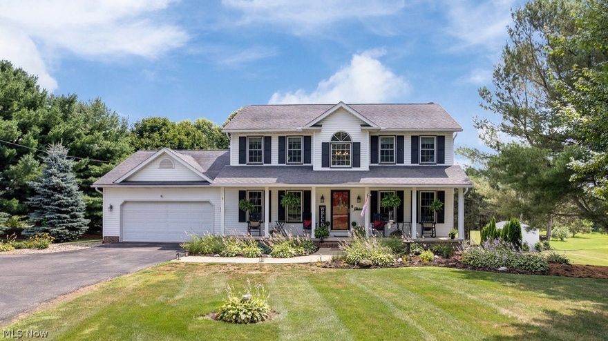 Beautifully maintained 3-bedroom, 3.5- bath home offering over 3000sq ft of finished living space on almost 1.4 acres in Greene LSD. Enjoy your own backyard retreat featuring a spacious deck, large front porch, above ground pool, pool house, fire pit, and patio-perfect for entertaining. Step inside to a meticulously clean interior boosting beautiful natural light and a comfortable living space. There is a shared pond a short walk away on Fox Knoll Estates where you can fish and feed ducks. Remaining with the home is a 90" flat screen tv mounted in the basement and so much more. Call your favorite Realtor to schedule a showing today!