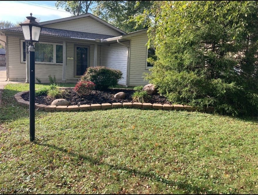 Welcome to this exceptional 3-bedroom ranch-style home! Step into a warm and inviting Family Room featuring a cozy gas fireplace and a large picture window that fills the space with natural light. The spacious eat-in Kitchen is perfect for gatherings, complete with a functional breakfast bar and an adjoining Dinette area that opens to the fenced backyard through sliding glass doors. The generous Master Bedroom offers double closets. The updated full Bathroom includes dual sinks for added convenience. A standout feature of this property is the impressive 2.5-car Garage fully insulated and drywalled, with a dedicated workshop area, abundant cabinetry and counter space, and plumbed for a full bath. It's heated with both a gas furnace and ductwork is in place for a wood burner furnace. making it ideal for year-round use. One-year home warranty included, and all appliances included! Recent updates include new flooring in the bedrooms and bathroom, fresh interior paint throughout, and upgrades such as a new fence with gate, windows, refrigerator, and dishwasher.