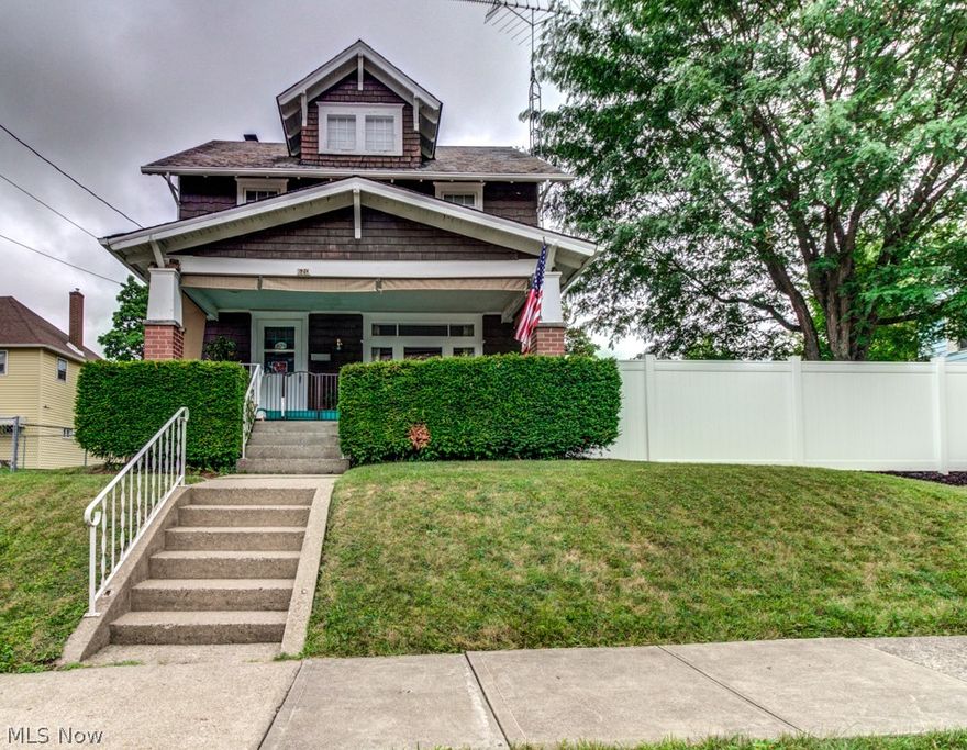 You are going to love all the charm this home has to offer!  Gorgeous hardwood floors throughout, beautiful woodwork, freshly painted, new furnace, air conditioning and electric panel!  Situated on a lot and a half that has newer vinyl fencing all around it!  It's a beautiful yard with loads of privacy and there is a large covered front deck!  Plus there is a 3 1/2 car garage for all your storage needs! Don't miss out on the beautiful home!!