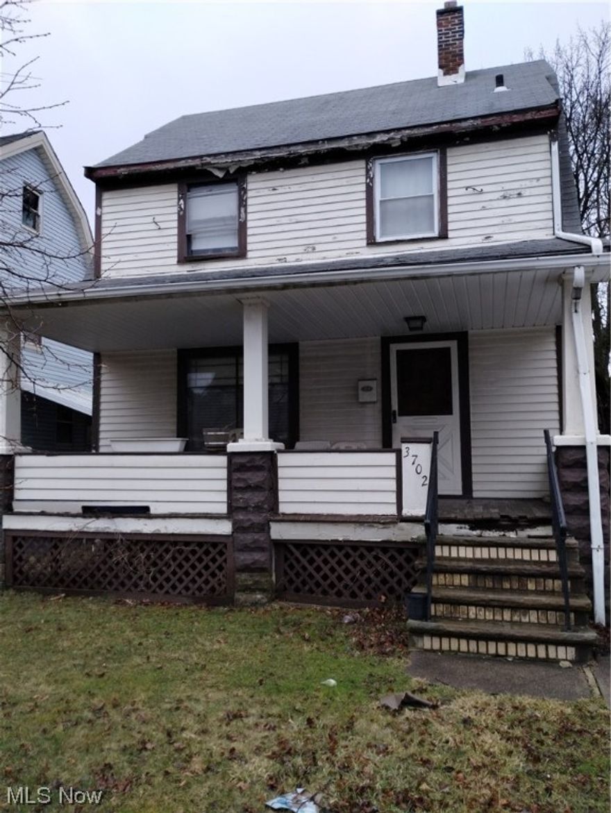 **Highest and Best Offers Due Sunday by 10am.** This property could be just the investment opportunity you've been waiting for. There's a long-term, on-time paying tenant in place since 2020 paying $500/month on a Month to month lease. Rent is currently below market and could be increased.  There's plenty of space, a fantastic front porch, a full (unfinished) basement and a 1-car garage making this Cleveland colonial a reliable addition to any portfolio - or make a cosy city base for owner-occupants. Sold As-Is.