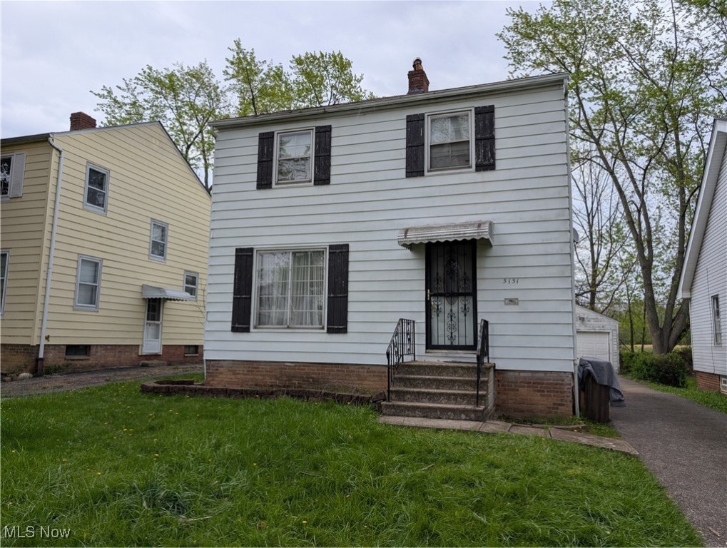 Welcome to this well-maintained colonial on a quiet residential street. Featuring three bedrooms and one full bath, this home offers a comfortable layout with plenty of potential. A brand-new furnace was installed in April 2025, and the dry, full basement includes a newer hot water tank offering peace of mind for years to come. Enjoy added privacy with an open green space park directly behind the backyard. No rear neighbors! Detached one-car garage. This property is a fantastic opportunity for a homeowner or investor looking to expand their portfolio.