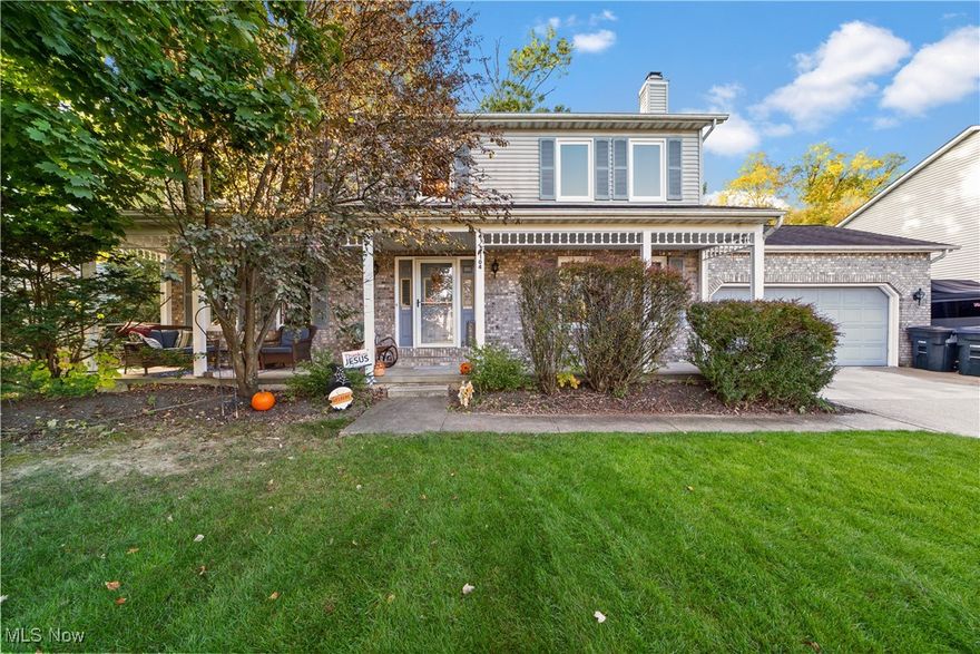 Welcome to 4104 Arlington Dr, Brunswick – This beautifully maintained conventional-style home offers over 4,000 sq ft of living space with 4 bedrooms and 3.5 baths, providing all the room your family needs for comfort and connection. Step inside through the inviting foyer and into a warm, welcoming family room featuring plush carpeting, a charming brick-surround fireplace, ceiling fan, and windows that fill the space with natural light. The open floor plan flows seamlessly toward the back of the home, where the kitchen offers abundant cabinet space and a spacious dining area with built-in storage and sliding glass doors that open to the back porch and expansive yard. French doors lead to a formal living room with modern lighting—perfect for entertaining. A convenient half bath and laundry area complete the main level. Upstairs, you’ll find three generous bedrooms plus a dedicated office area ideal for working or studying from home. The primary suite features an ensuite bath with a walk-in shower and a relaxing soaking tub, while the remaining bedrooms share a second full bathroom. The fully finished basement expands the living space even more, offering additional rooms, a recreation room, a third full bath, and ample utility and storage space. Outside, enjoy the cozy back porch, huge fenced yard, above-ground pool, and storage shed—perfect for gatherings. An attached two-car garage completes this wonderful home. Move-in ready with all new casement windows installed in December of 2024, and full of thoughtful details, this Brunswick beauty offers comfort, space, and a true sense of home.