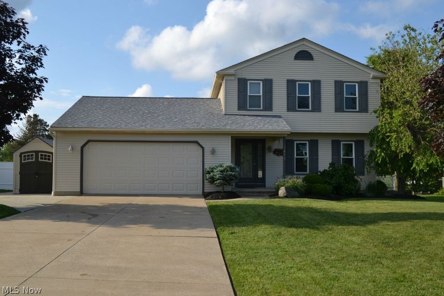 Beautiful colonial in Brunswick features 3 bedrooms, 2.5 baths and a finished basement. Modern décor. 2 marble gas fireplaces. Updates include roof in 2014, tankless hot water heater in 2011, bathrooms with Corian countertops in 2010, and doors and windows. The kitchen has ceramic flooring and boasts a center island, new countertops and a breakfast bar in 2010. The finished basement with a brick bar is great for entertaining and has lots of storage space. The fenced back yard includes a deck that was built in 2011 for your outdoor entertaining. Situated in a fantastic location in the desirable Brunswick School District. Close to everything and close access to the highway. Go, show, sell and move in!