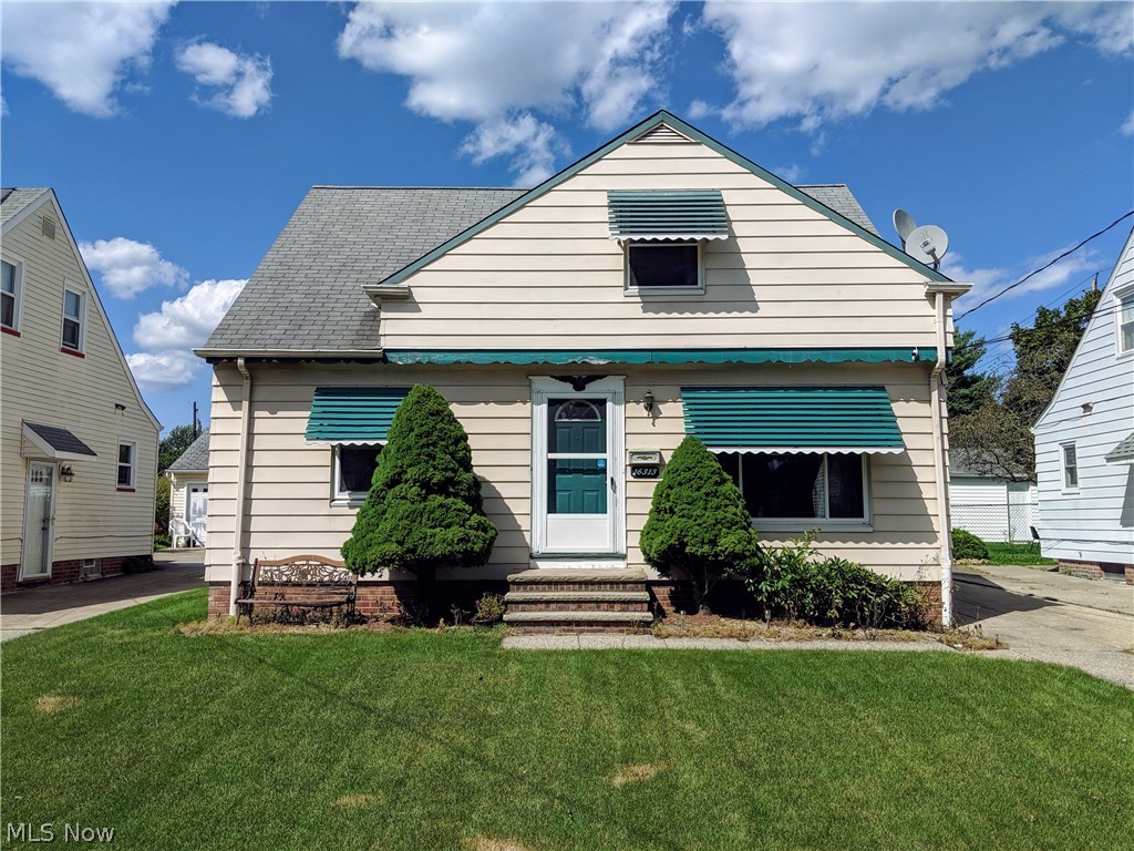 Welcome to 16313 Corkhill Road Maple Heights. This 3 bedroom 1.5 bath home has been well maintained and cared for. The large eat in kitchen includes appliances. A front living room, 2 bedrooms, and a full bath also on the first floor. Spacious living suite with a half bath, beautiful hardwood floors, and ceiling fans on the second floor. 2 car detached garage. Finished room with carpet and a closet in the full basement. Glass block windows in basement. Some of the recent updates include new hot water tank, new floor in half bath, and garage window. 1 year home warranty provided.