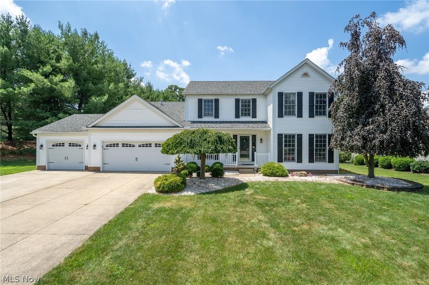 This beautiful colonial style home is situated on a nice lot in Jackson Township and Jackson Schools. The wonderfully updated formal dining room leads to the lovely kitchen, equipped with stainless steal appliances and plenty of natural light beaming throughout. Spacious great room with gorgeous stone fireplace. First floor has half bath, laundry room, office and an additional living space. On the second level you will find 4 bedrooms, 2 full baths including the master bedroom and large master bath with walk in closet. Step out back to the patio, relax and overlook your own private sanctuary.