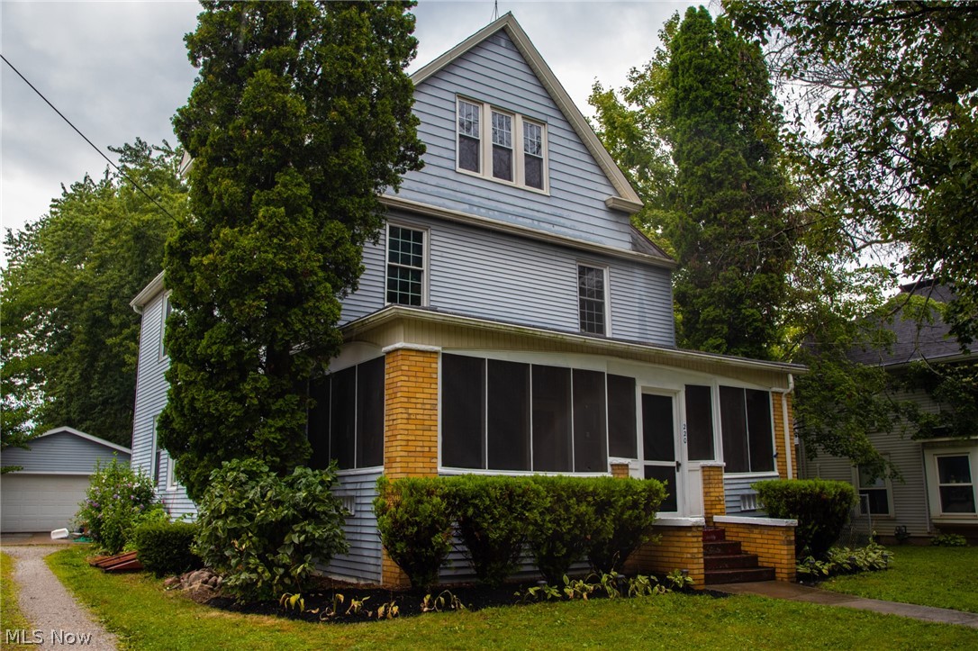 Drive through the lovely town of Spencer to come see this spacious colonial. After walking through the screened in porch you'll enter the front door to find beautiful, original woodwork throughout the foyer and the entire house. High ceilings and plenty of room throughout. Plenty of storage in the kitchen and new replacement cabinets can be included and a roomy bathroom. Four spacious bedrooms are on the second floor and lots of additional storage in the walk-up attic. The two car garage to keep your cars snow-free in the winter. Endless possibilities in the large and fully fenced-in backyard. Schedule a showing today!