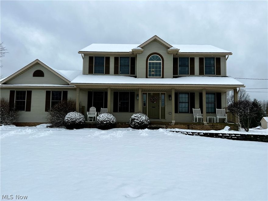 This 3 bedroom home, with tons of living space inside and out, is ready for you to move right in! The LOCATION, is less than 1 mile from South Range Local Schools! As you step into the 2 story foyer you're greeted by your new home's clean, modern, comfortable decor. Tons of space for a family to spend together or to get away to a private space. Your main floor has an office (or whatever you want it to be!), formal dinning room, large kitchen with a breakfast nook that has doors to the deck and is open to the large sunken family room with tons of natural light from the large windows framing the wood fireplace, and a laundry room adjacent to the kitchen. The clean, dry, cozy basement has it's own getaway spaces and lots of storage. There's space for a gym area & there's already a family media/theater room! Upstairs are your 3 spacious bedrooms and 2 full bathrooms including your owners bedroom with on-suite bath and walk in closet. Outside, you can sit on the front porch and enjoy the sunset. The large back yard is ready to make memories with family and friends! The vinyl privacy fence is New in 2021, also ready for you to enjoy is a large deck with a gazebo, above ground pool, and shed with electric. 
Lots of updates, but still opportunities for your own touches on this roomy, comfortable home! Roof is only 10-12 years. NEW 2021 a high efficiency Carrier electric heat pump and hot water tank. Newer sump pump. Garage is equipped with 220V for an electric car charger .