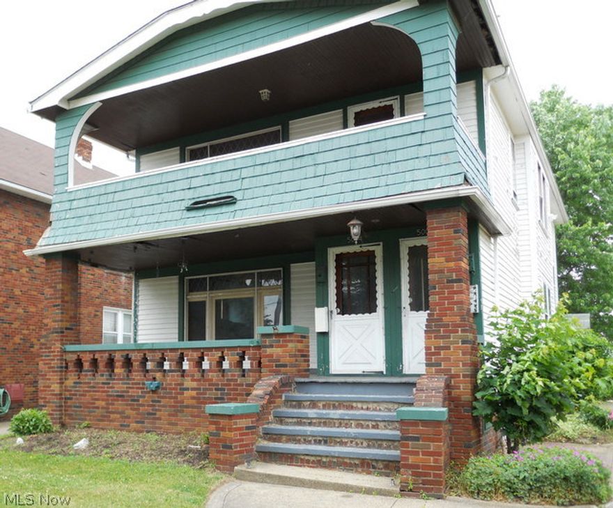 Large 2 Family home with 2 bedrooms in each unit. Dining room in each unit along with natural woodwork and fireplace. Large front porch up and down. Basement and 2 car detached garage. Live in one unit and earn income on the other. This is a Fannie Mae HomePath property. This property is approved for HomePath Renovation Mortgage Financing.