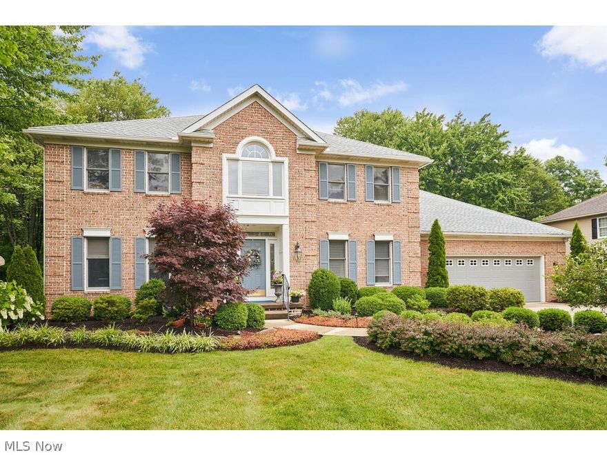 Top quality built 2 Story in Copley Township with Revere Schools.Open floor plan w/ almost 3800 sq ft on the main 2 flrs plus finished LL. Off the foyer there are glass french doors leading into a private study w walls of built ins, crown molding & chair railing.The formal living rm & dining rm are on opposite side of the foyer and also has accents of crown molding & chair railing.The kitchen is gourmet size with an island and a large built in buffet. The cabinets in the kitchen & thru out the house are custom Schrock cabinets. The kitchen also has a secretary desk and a large walk in pantry! The first floor laundry that offers a door to the back yard. The family room is off the kitchen area and has vaulted ceilings and a floor to ceiling frplce that could be wd burning, but currently has gas logs. The family room is bright w natural light, plus 2 skylights. A granite top wet bar in the family room makes in great for entertaining. The oversized slider leads to a 2 tiered deck with was