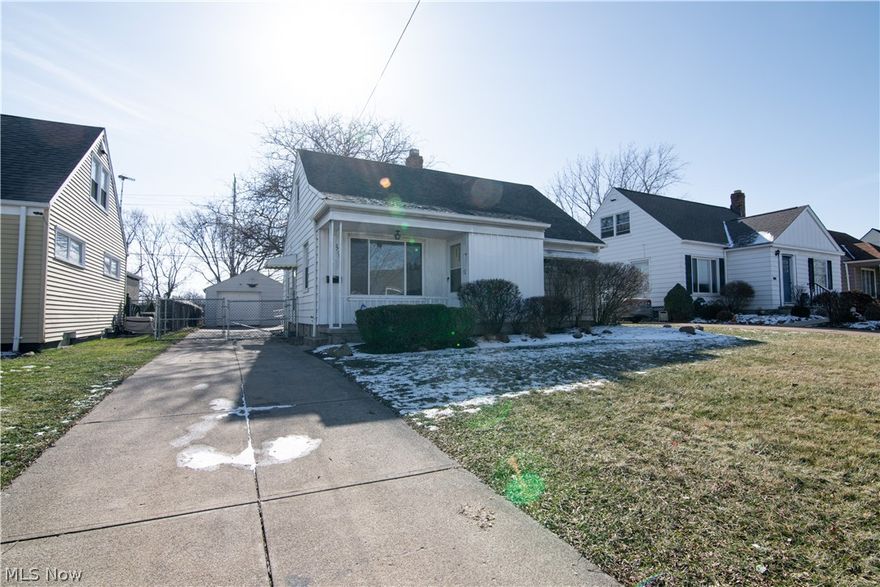 Welcome home to this charming cape cod located in a tucked away street in old Brooklyn! Walking distance away from South Hills, I-480, local eateries and coffee shops... this home is priced to go! As you walk in you will notice the hardwood floors that greet you. Large windows all around that let great light in! Two bedrooms will accommodate your first floor along with a full bathroom, and spacious eat in galley kitchen with a patio door that leads you right to the back yard. Did I mention that it's fenced in? Your upstairs master is right off the hallway and has a ton of built in nook storage and closet space. Finished off with a one and a half car garage and full basement, this home is turn key and awaiting your personal touches. Schedule your showing today! With the market picking up, it won't last.