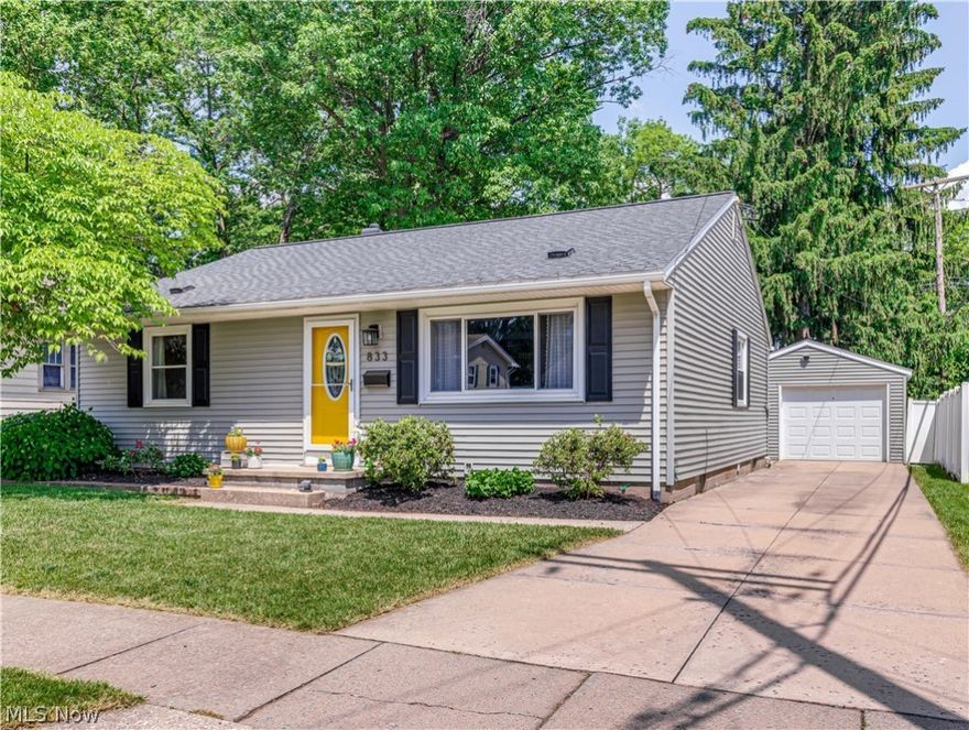 Exquisitely updated.  All colors in this fabulous ranch have been carefully chosen and are designer perfect. Everything is done. Kitchen has been updated with granite countertops, stainless steel appliances and soft close cabinets. Laminate flooring runs throughout the living room and kitchen and all three bedrooms have sparking hardwood. The first floor full bath offers double sinks and ceramic tile bath surround. The lower level includes a expansive 30 x 14 recreation room plus and additional 11 x 20 room great for an office or possible 4th bedroom.  A full bath and laundry area completes the lower level. The back yard boasts a covered patio, stone patio and fire pit, sizable shed and a privacy fence.  Some of the updates include glass block windows, waterproofed basement, windows, vinyl siding, hot water tank 2019 and roof in 2021. As close as you can get to a new home, don’t let this one slip away.  Call for your private showing today.