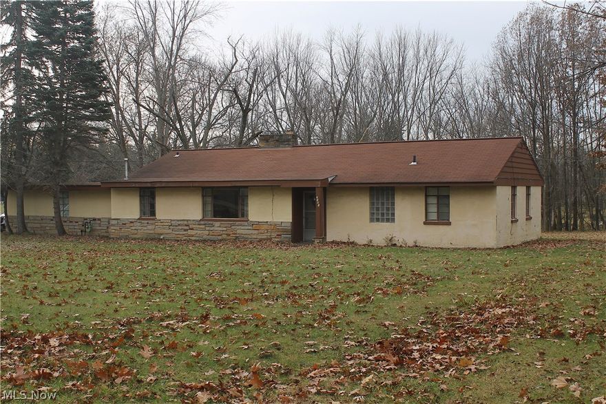 This 3 Bedroom 2 Bath Ranch on a quiet street in Walton Hills on over an acre lot is awaiting your offer!! Home was built by current owner in 1953! As you enter the front door you’ll be greeted by the massive family room/dining room/media room which is the focal point of the home which has a wood burning fireplace and beautiful wall of stone. Kitchen comes with all of the appliances! Formal living room features another wood burning fireplace and fabulous views of the gorgeous land that has views of the neighbor’s pond where you can sit and watch the serene beauty of the wildlife! All the bedrooms have a his and her closet and built-in dresser in the closet! Boiler ’03, new pump ’16. Home has all of the original items since being built!!, Roll up your sleeves and bring your own personal touches, updates/remodel needed.
Home is being sold “as is” and sellers will make no repairs, due to the fact that the listing price is as low as it is! Grab this beauty up before its gone like the rest