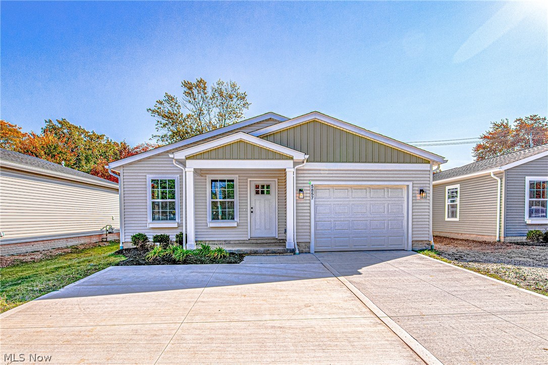 Welcome to this beautiful New Development of eleven homes. Ranch style and first floor living without HOA! New Construction ready to transfer. Per the city of Parma Heights, future owners can request a 100% for 10 years tax abatement. A for a copy of the Home Warranty Brochure offered by the Seller at closing. All houses have 3 bedrooms, 2 full baths and 1 car garage, 6 are on a slab with main floor laundry room, and 5 of them have full unfinished basement with the laundry room located there. The layout was carefully designed so rooms are all spacious, with ample storage. Bright color palette and tasteful fixtures throughout. The kitchen has a massive peninsula to hold gatherings, open layout to enjoy with family and guests. White Frigidaire appliances match the brightness of the room. A show stopper for sure! Built by Cleveland Custom Homes with great attention to details. Schedule a showing or call for a private tour!