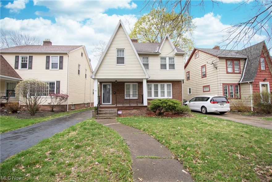 Step inside this lovely colonial-style home that features 3 bedrooms, one and a half bathrooms and the perfect mix of updates and original charm. The good sized kitchen includes appliances and a charming breakfast nook. On the first floor, you'll find a convenient half bath, while the spacious living room boasts a cozy fireplace. The formal dining room is enhanced by gorgeous leaded glass built-ins that add elegance and charm to your dining experience. Upstairs you will find the large primary bedroom that includes a large closet, 2 additional good sized bedrooms the updated full bath and a lovely second-floor porch. There's also a convenient walk-up storage area on the third level. Finish off the lower level for even more living space. The nice private backyard is perfect for outdoor relaxation and entertainment. Don't miss your chance at this gem! Schedule your tour today!