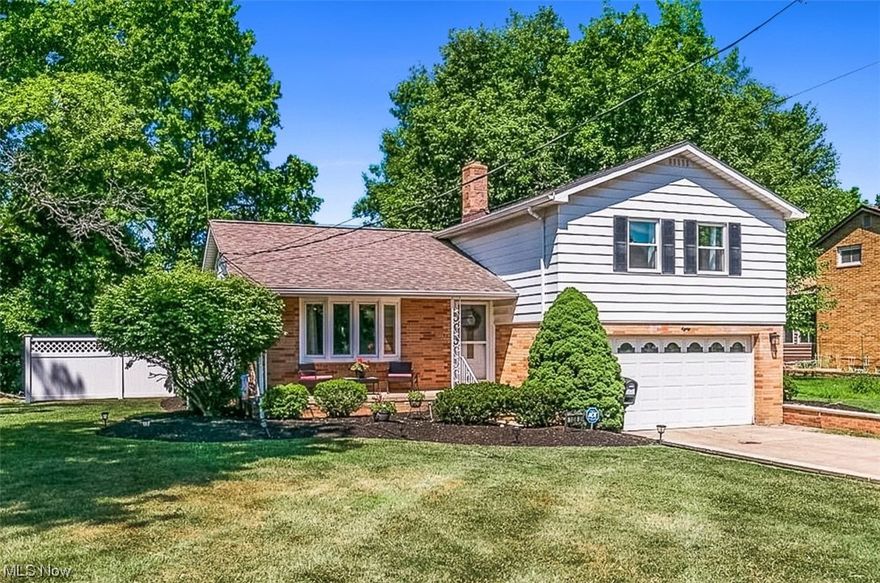 Meticulously maintained four-level split home, on over 1/3 an acre, in the heart of Highland Heights. This rare find will impress you from the moment you arrive boasting curb appeal. Step inside this well-maintained property, that has been tastefully decorated and discover a layout that maximizes space and functionality. The main level features a welcoming living room- open to the spacious dining room, perfect for relaxing and entertaining. The kitchen boasts stainless steel appliances, granite countertops, and an ample amount of cabinetry! Upstairs, you will be greeted with two cozy bedrooms with plenty of natural light and a full bath. As well, the owner's bedroom with his and hers walk-in closets! Off the kitchen you will find access to the lower level featuring another bathroom, perfect space for an additional family room and a sliding glass door leading to your peaceful retreat of a backyard. The backyard holds the perfect for hosting summer gatherings or relaxing after a long day- words do not do this yard justice, the love that has been put into it truly shows. The space doesn't end here though... downstairs you will find a finished basement featuring light carpet & glass block windows! The space has endless possibilities, and the functionality provides space for privacy, relaxation, or entertaining. Sellers are offering a one-year home warranty for added peace of mind.