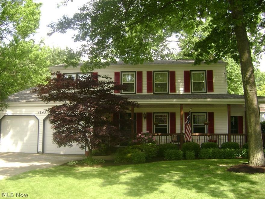 Looking for a wonderful place to call home? This awesome 4 bedroom home is nestled on a low traffic street and sits on a beautiful yard! Lots to offer here! The  well kept landscaped yard and great covered front porch invites you in. The foyer opens to the hardwood floored living room with crown molding. Formal dining with chair rail for entertaining and an updated kitchen  with plenty of cabinet and counterspace, appliances! The first floor family room is accented with a brick faced woodburning fireplace and glass sliders leading to  meandering stone patio! First Floor 1/2 bath. Upstairs is a full bath with updates. Four large bedrooms, two are carpeted, two have the hardwood flooring exposed, but all have great closet space! Full basement has more space! Versatile rec room for many needs and uses! Great built in storage, cabinets and counter space. The unfinished portion holds the  Gas forced air furnace, water tank (~09), stand alone shower,  & the laundry area. Sump pump, Glass Blo