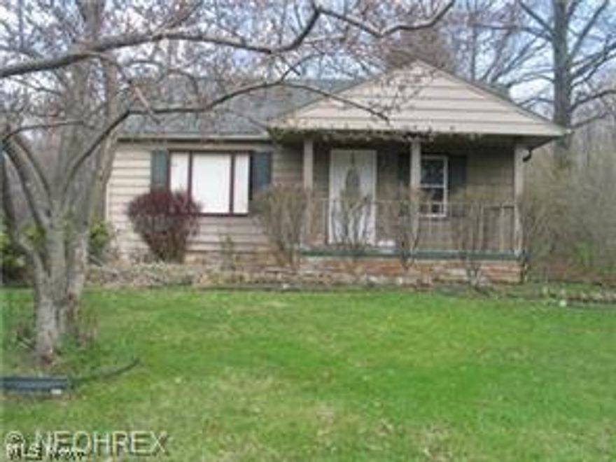 This property has a lot of potential. Total rehab project. Needs new roof. Basement is wet. House contains mold. Value is the land