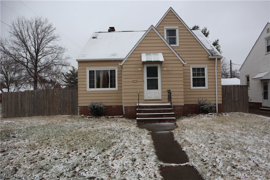 Welcome to this spacious Cape Cod with 3 Bedrooms and 2.5 bathrooms, full finished basement with recreation room and/or possible 4th bedroom also in basement is a full bath with shower and toilet all you need is the sink and vanity. 2 bedrooms and a full bath on 1st floor. One large bedroom and half bath up. Eat in Kitchen with appliances staying including garbage disposal, refrigerator, stove, microwave and dishwasher. newer Kitchen sink, recessed lighting.  Newer furnace and AC unit, 2-year-old roof, 6-year-old windows, newer carpet throughout, Updated electrical and plumbing. Newer concrete patio and walkway, patio awning! 1 car detached garage and wood privacy fence.