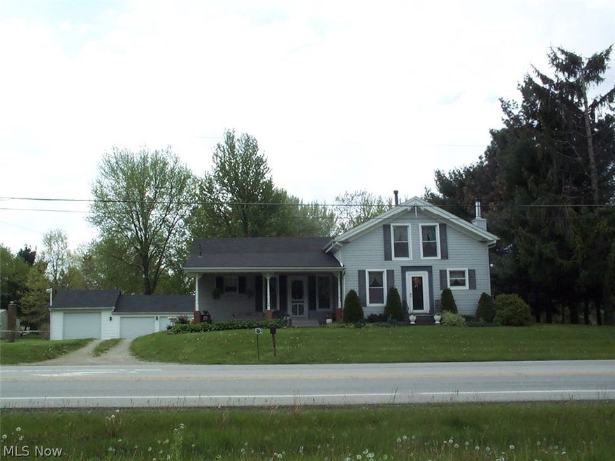 *** A little bit of country conveniently located between Amherst, S. Amherst, Elyria & Oberlin on State Route 113...  One mile east of State Route 58...  Easy access to all highways, stores & restaurants... Currently has 2 bedrooms, but the second floor is partitioned off to add 3 bedrooms and a full bath...  Very large Living Room & Dining Room...  Country Kitchen...  21 x 12 Enclosed 3 Season Porch...  All sitting on 3/4 of an acre of land...  4 Car detached garage... 2 Out Buildings / Storage Sheds...  Plenty of room to have a large garden... Appliances included... New Furnace & A/C in 2014... Electrical upgrades in 2014...
