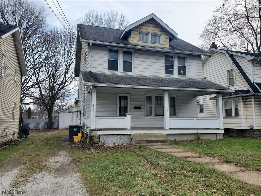 Attention Investors: A little TLC goes a long way.  The current owner was collecting $750 monthly rent. The furnace is less than 1 year old. Newer windows on Second Floor. Hardwood floors in spacious Living Room and Dining Rooms.