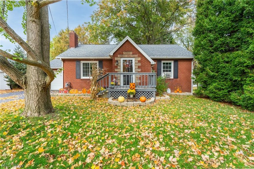 Check out this beautiful, all brick cape cod house with a lot of updates and in the perfect location! As you walk in you are greet with beautiful lvt flooring throughout with a wood accented wall and wood burning fireplace in the living room. The dining room overlooks your beautiful fenced in backyard and nice sized deck off the back. Kitchen sits off the dining room with updated cabinets, backsplash, stainless appliances and formica countertops. 2 good sized bedrooms are located on the main floor. Updated full bathroom! Upstairs offers a bonus room that could be a playroom, potentially a bedroom and/or an area for extra storage. The full basement offers another full bathroom and a room that can be finished to be another bedroom. Plenty of space for it to be fully finished as well. Attached one car garage. Updated electrical panel, Dimensional shingled roof, deck, sliding door, vinyl windows, new interior and exterior doors, light fixtures and freshly painted. Don't miss out on having