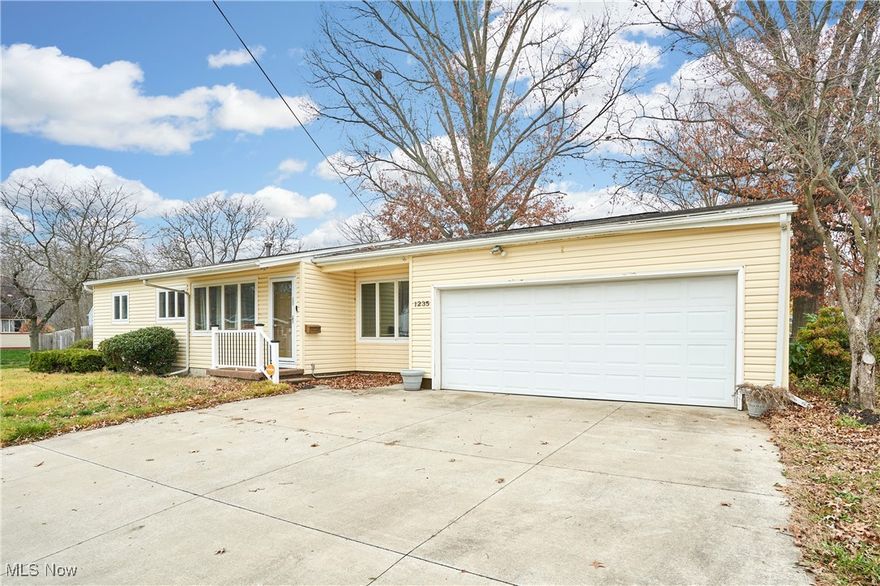 Move right in to this updated 3 bedroom ranch with an attached 2 car garage with new epoxy flooring and a private deck and patio. Walk in to an open floor plan featuring 2 living spaces, fireplace and leading to an updated kitchen with granite counters.