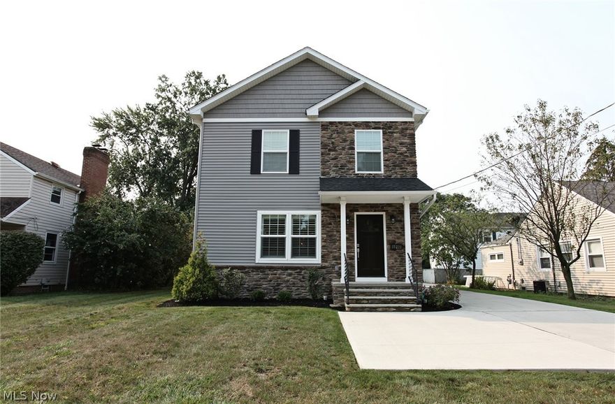 Old world Rocky River charm with a modern twist. This home has been rebuilt from the ground up. Enter the front door to a dramatic open airy floor plan that offers 9ft ceilings, hardwood floors, fresh neutral paint, shutters. Entertainers dream kitchen open to great room and dining room. Granite, Coffee stained cabinets, Glass tile back splash flank the kitchen. First Floor laundry and half bath. Second floor offers 9ft ceilings, a generous sized master bedroom, bath and closet. The loft area is ideal for small work space and study area. two additional bedrooms and full bath have all been completely updated. Basement has been waterproofed along with new HVAC, Electrical and plumbing through out. This home will not disappoint!!